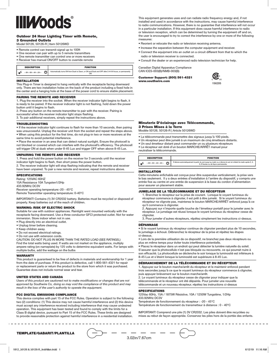 WOODS 50126 MANUAL Pdf Download ManualsLib