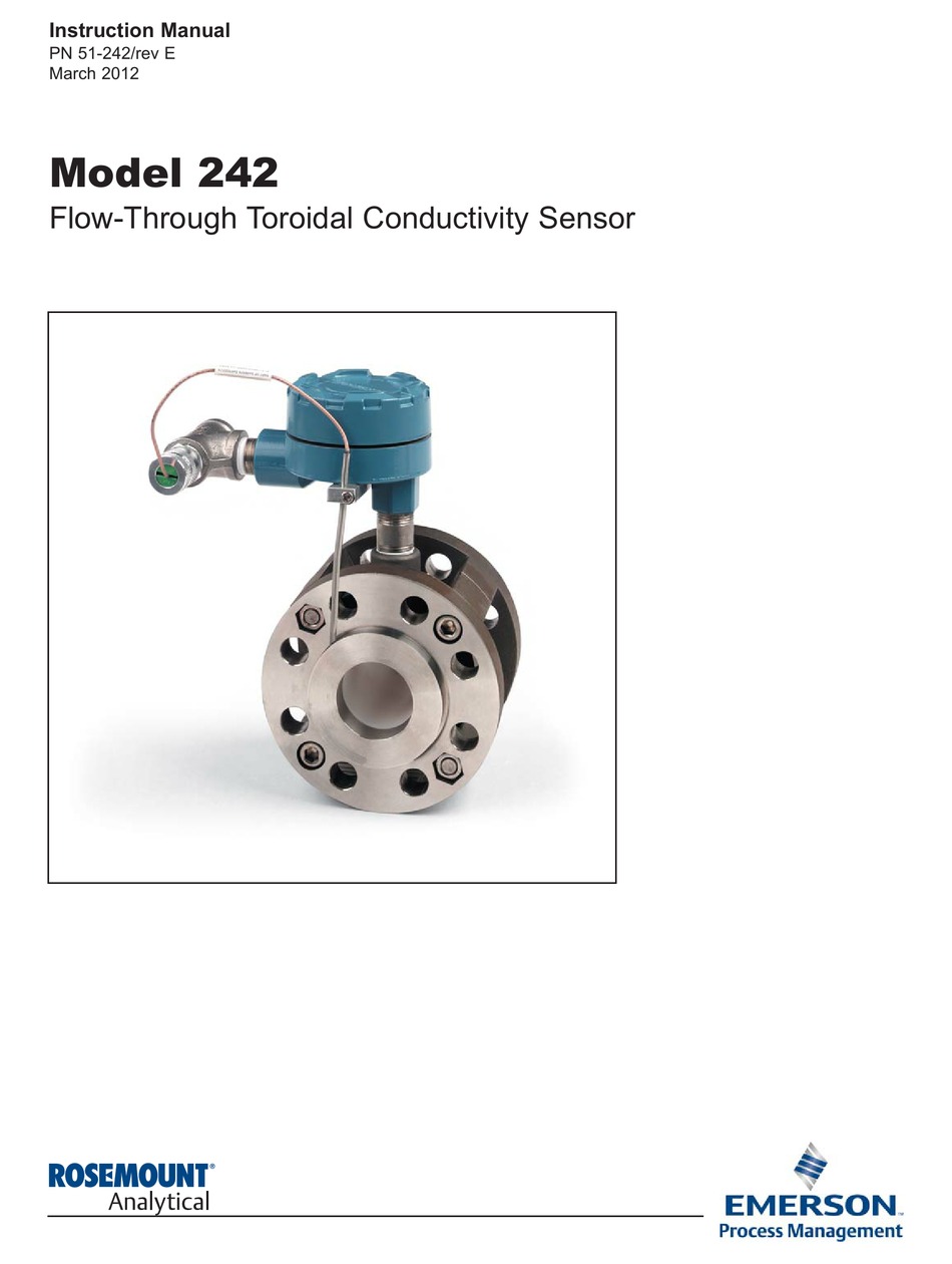 EMERSON ROSEMOUNT 242 INSTRUCTION MANUAL Pdf Download | ManualsLib