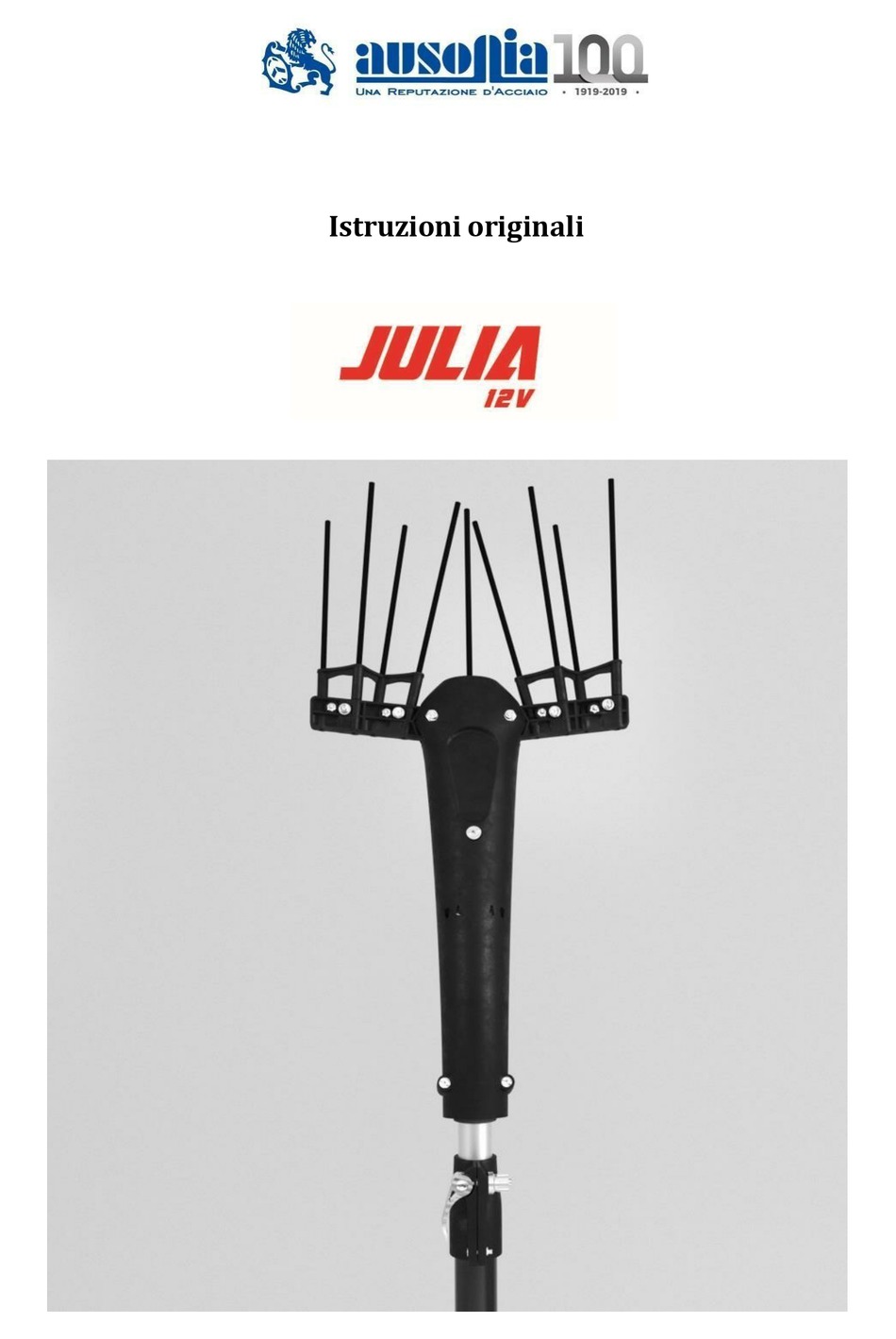 AUSONIA JULIA 12V ORIGINAL INSTRUCTIONS MANUAL Pdf Download | ManualsLib