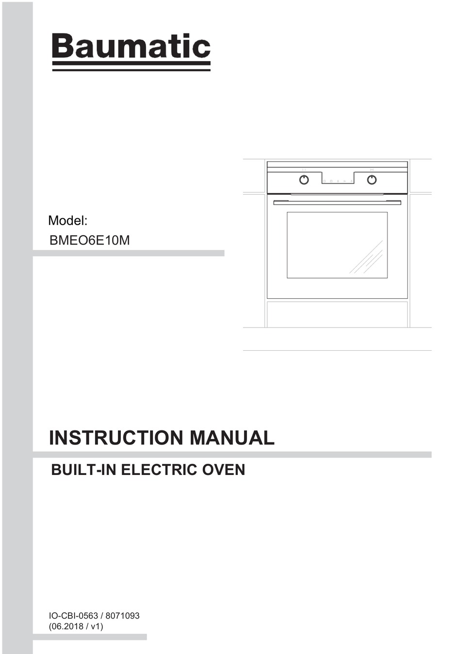 BAUMATIC BMEO6E10M INSTRUCTION MANUAL Pdf Download | ManualsLib