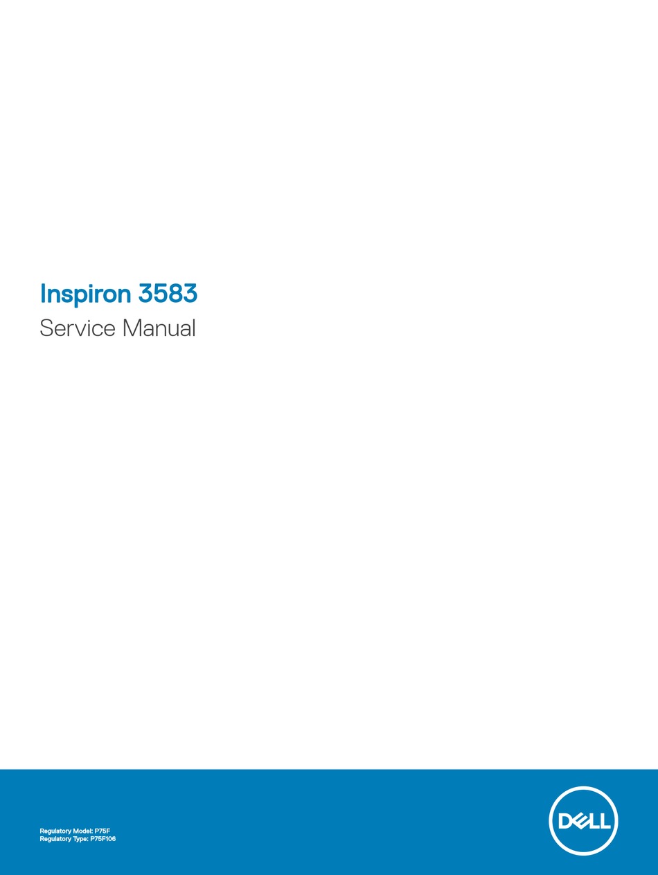 DELL INSPIRON 3583 SERVICE MANUAL Pdf Download | ManualsLib