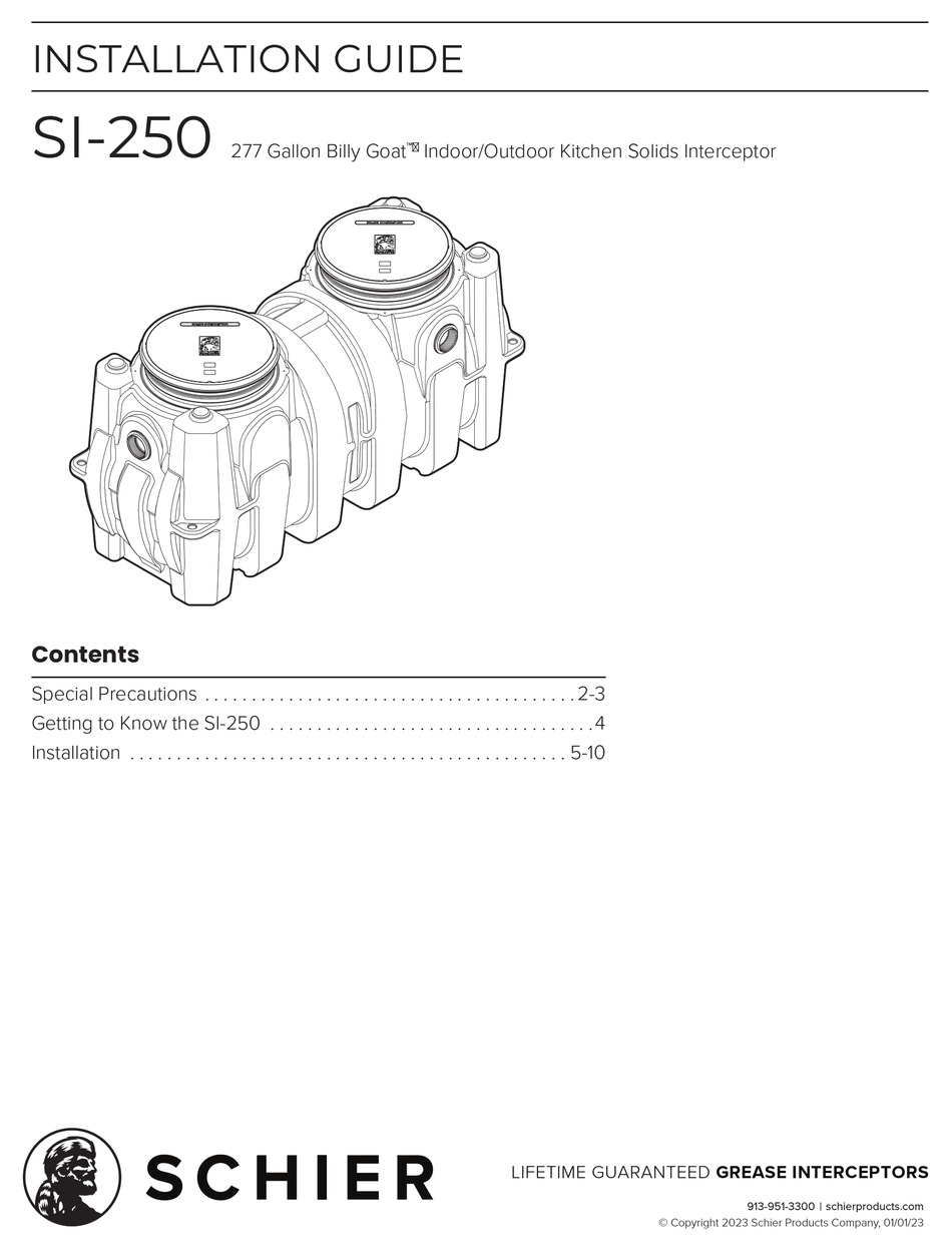SCHIER SI250 INSTALLATION MANUAL Pdf Download ManualsLib