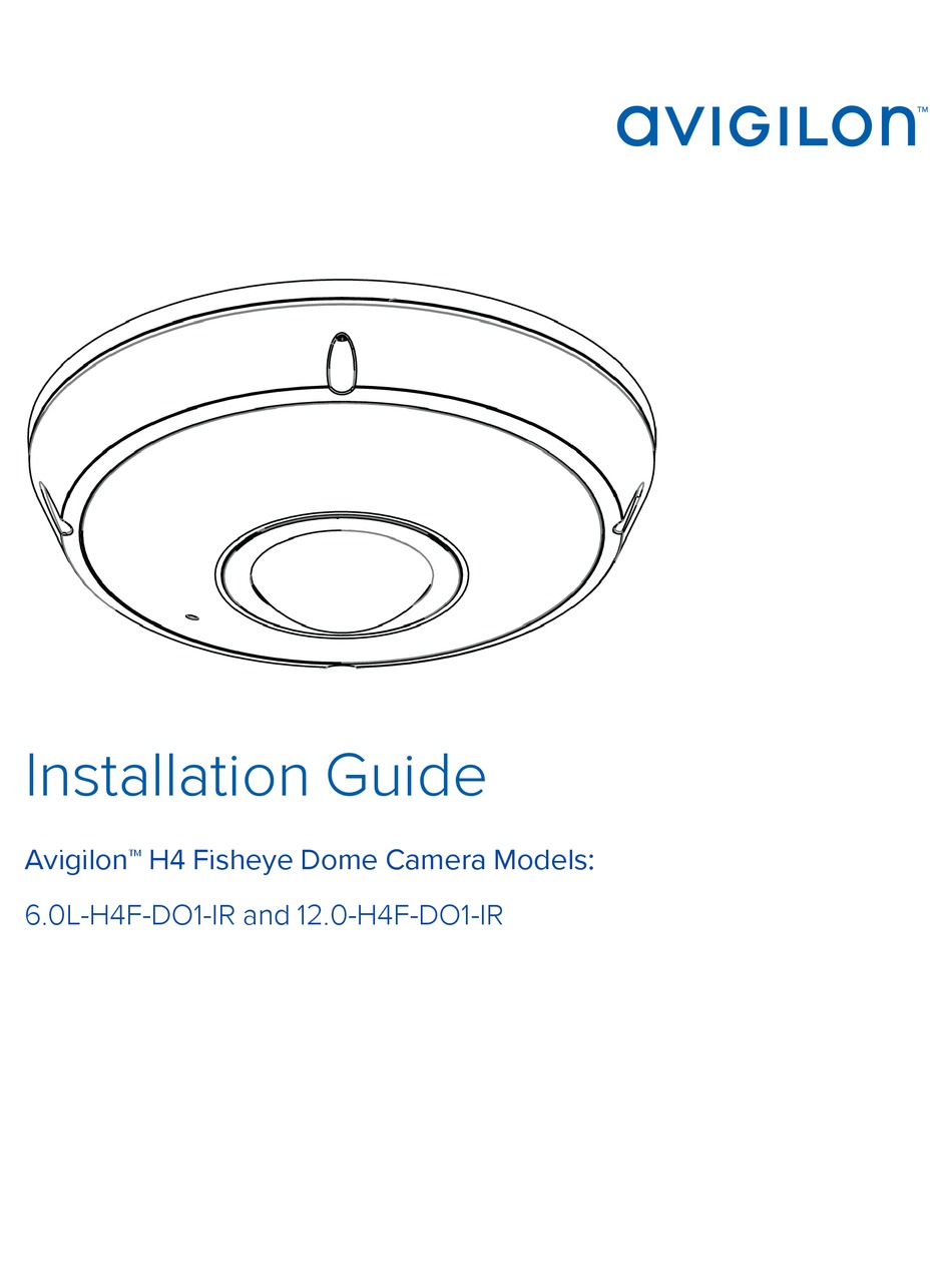 AVIGILON H4 INSTALLATION MANUAL Pdf Download | ManualsLib