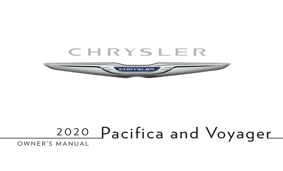 CHRYSLER PACIFICA 2020 OWNER'S MANUAL Pdf Download ManualsLib