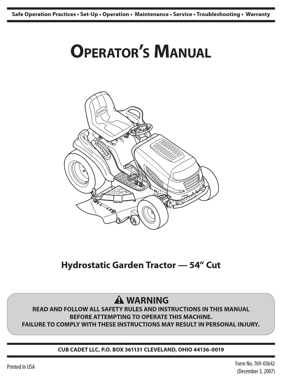 Mtd 14aa815k004 Operator's Manual Pdf Download 