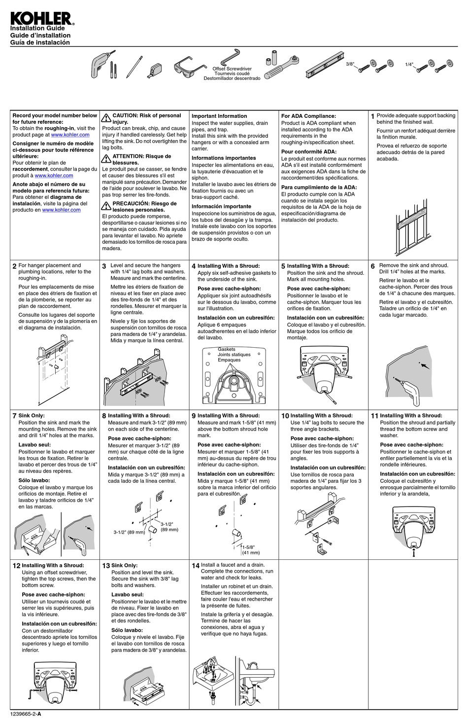 KOHLER BRENHAM K-1999-8-0 INSTALLATION MANUAL Pdf Download | ManualsLib