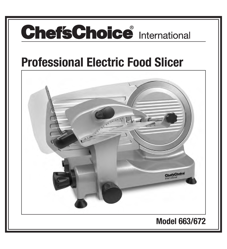 CHEF'S CHOICE 663 MANUAL Pdf Download ManualsLib