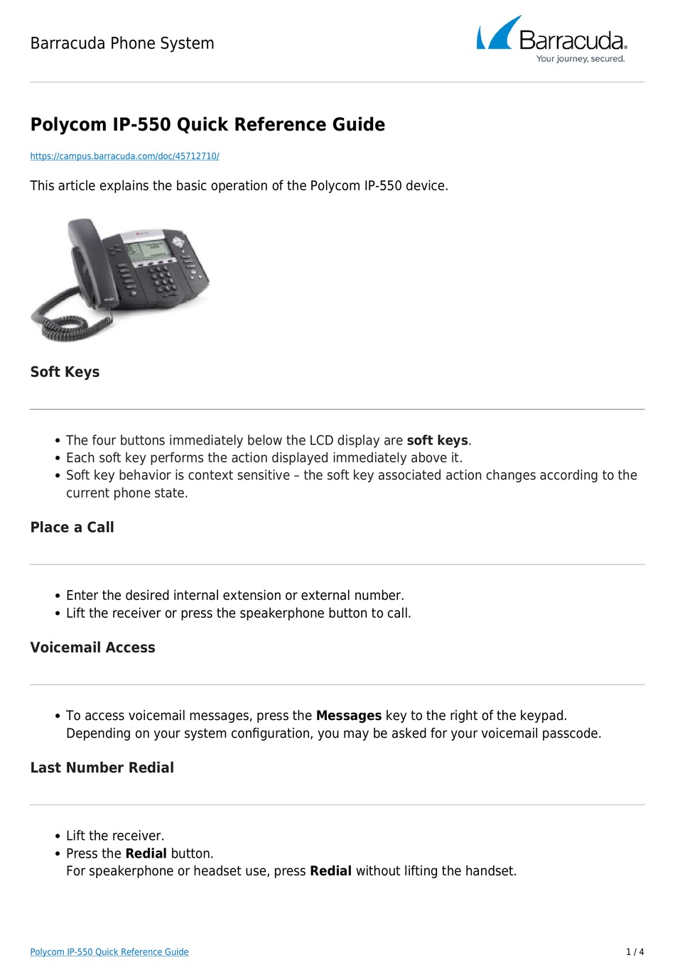 Polycom ip 550 quick reference manual pdf download manualslib