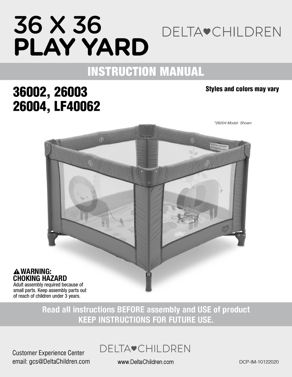 DELTA CHILDREN LF40062 INSTRUCTION MANUAL Pdf Download ManualsLib