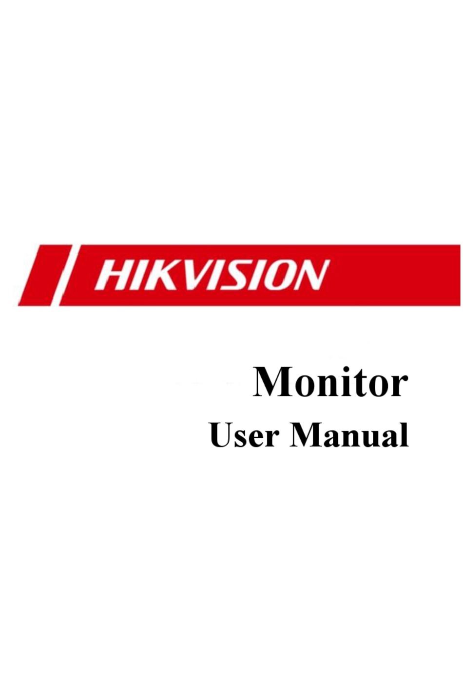 HIKVISION DS-D5024FN11 USER MANUAL Pdf Download | ManualsLib