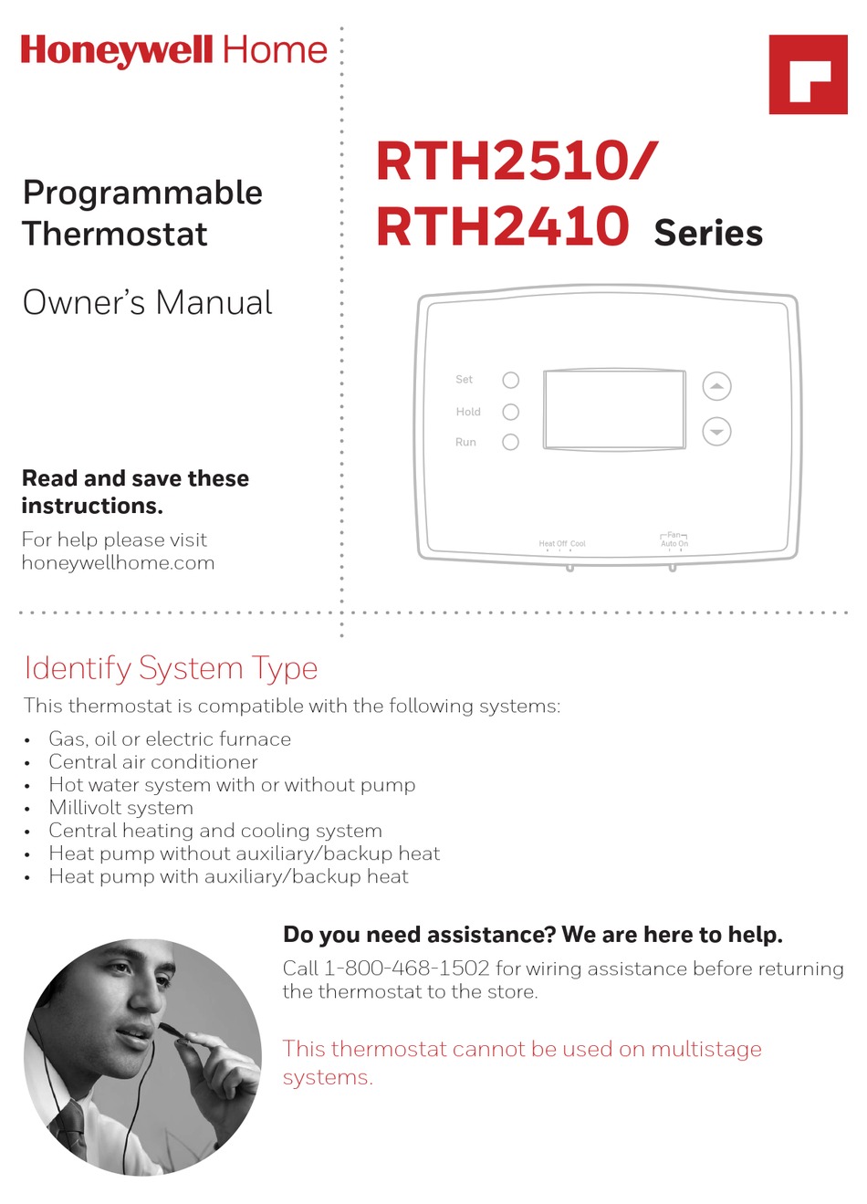 HONEYWELL HOME RTH2410B1019 OWNER'S MANUAL Pdf Download ManualsLib