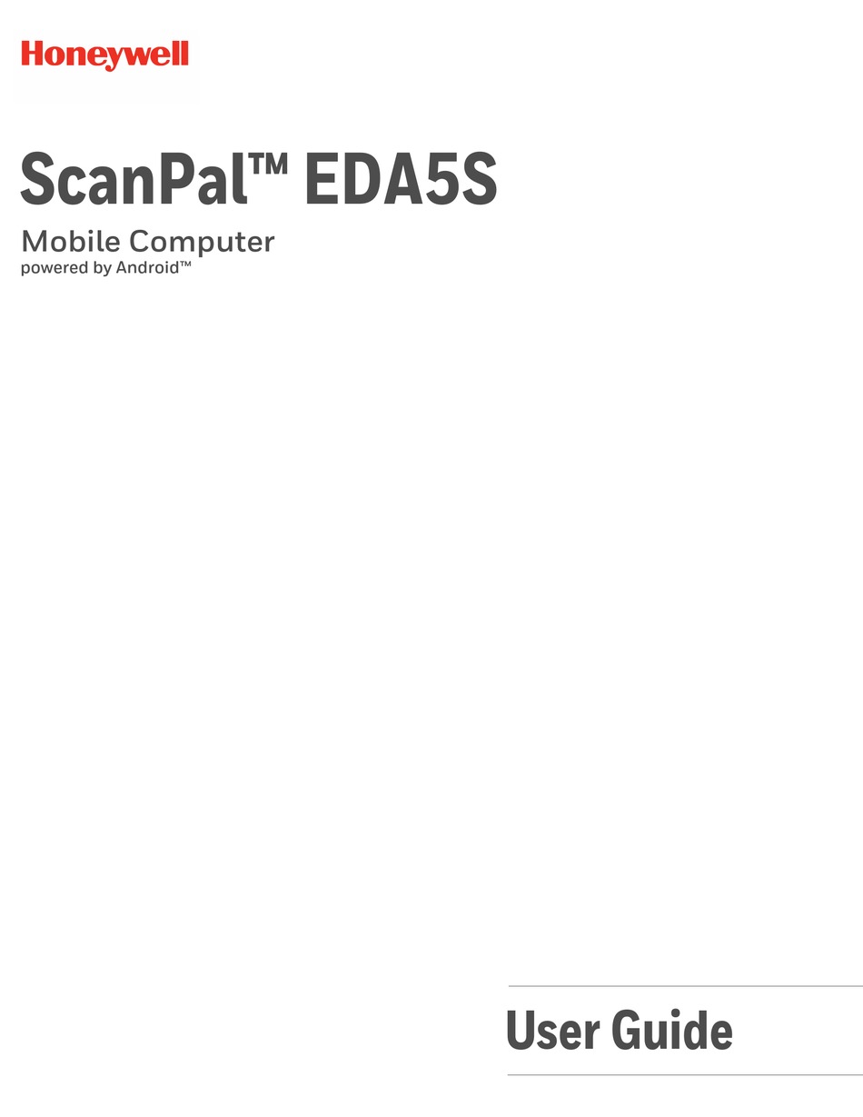 Honeywell Scanpal Eda S User Manual Pdf Download Manualslib