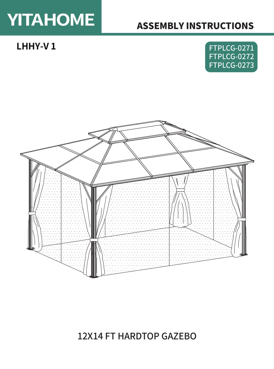 YITAHOME FTPLCG0271 ASSEMBLY INSTRUCTIONS MANUAL Pdf Download ManualsLib