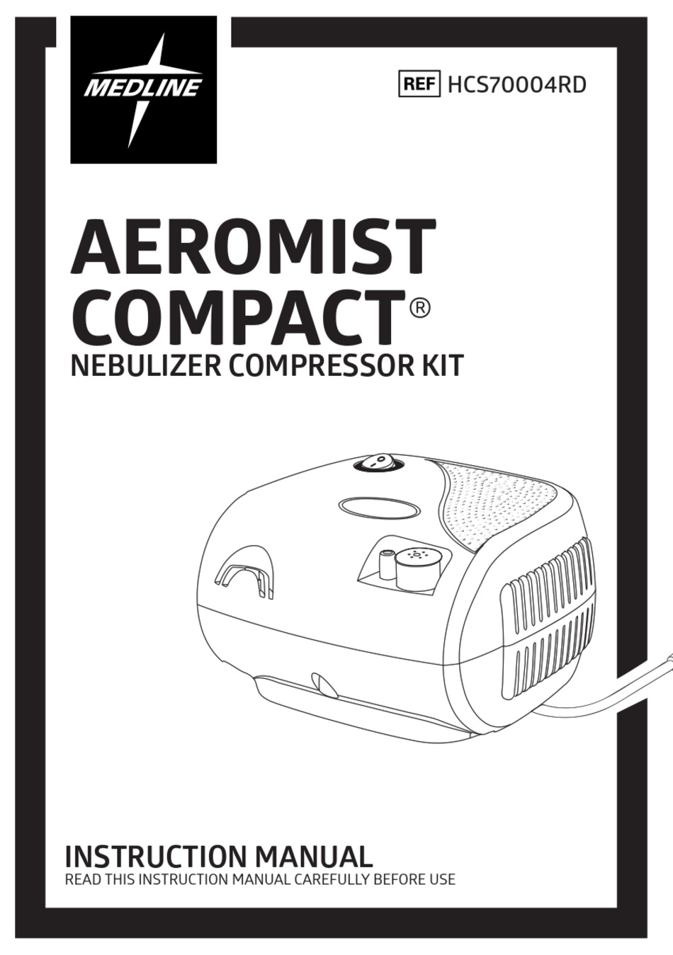 MEDLINE AEROMIST COMPACT HCS70004RD INSTRUCTION MANUAL Pdf Download