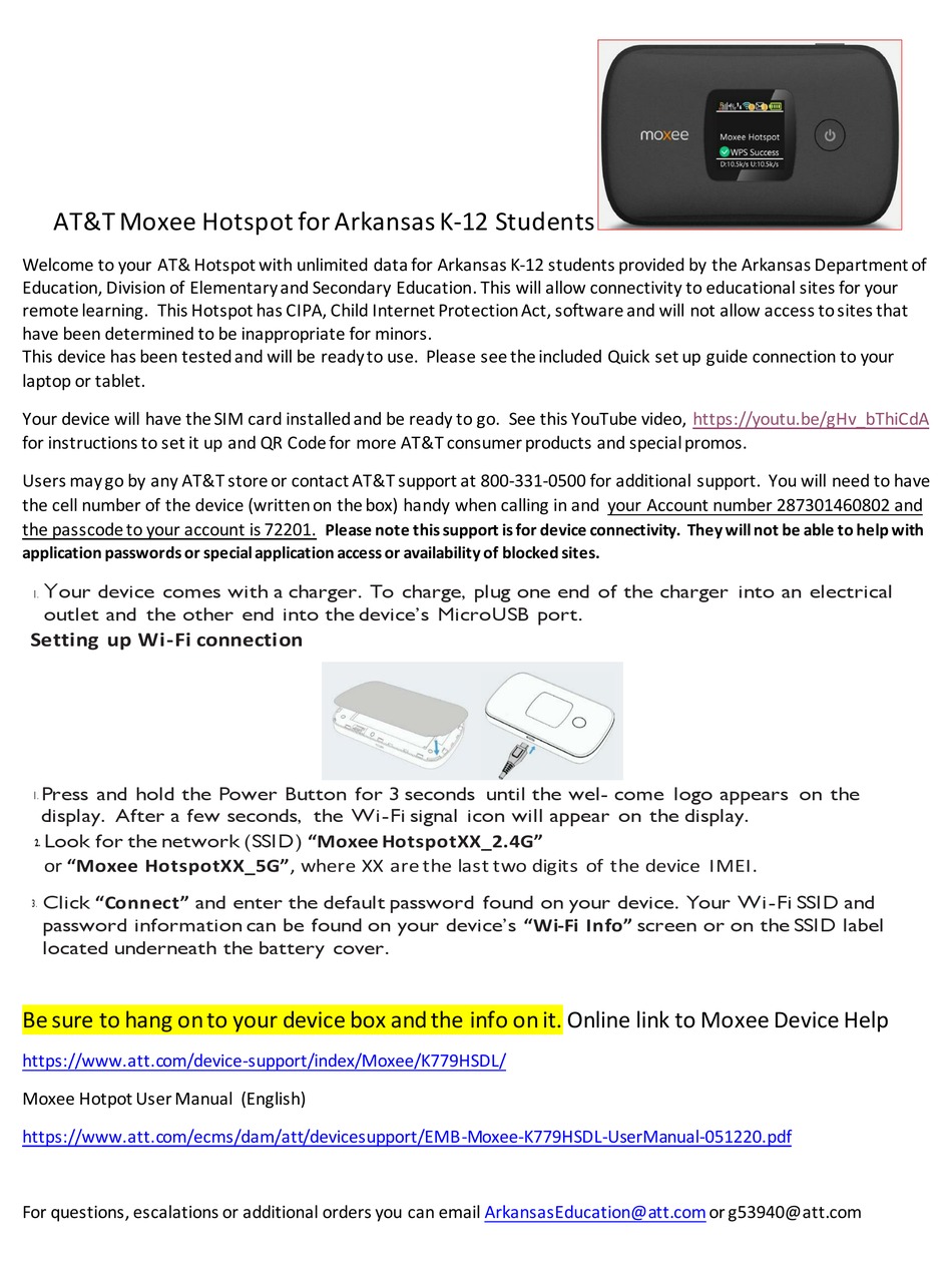 AT&T MOXEE QUICK START MANUAL Pdf Download ManualsLib