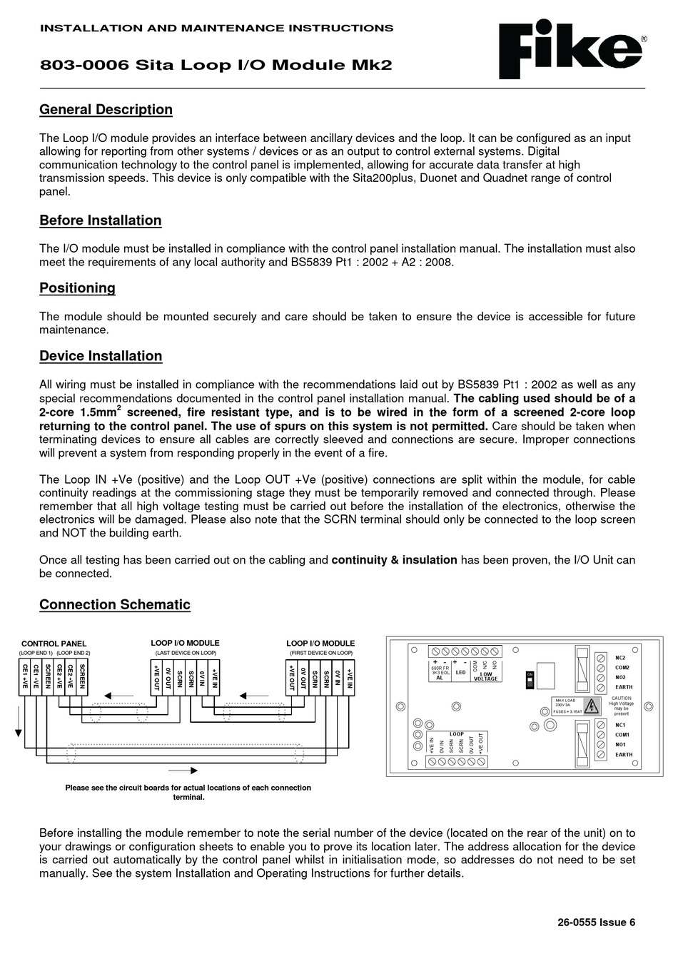 FIKE 803-0006 INSTALLATION AND MAINTENANCE INSTRUCTIONS Pdf Download ...