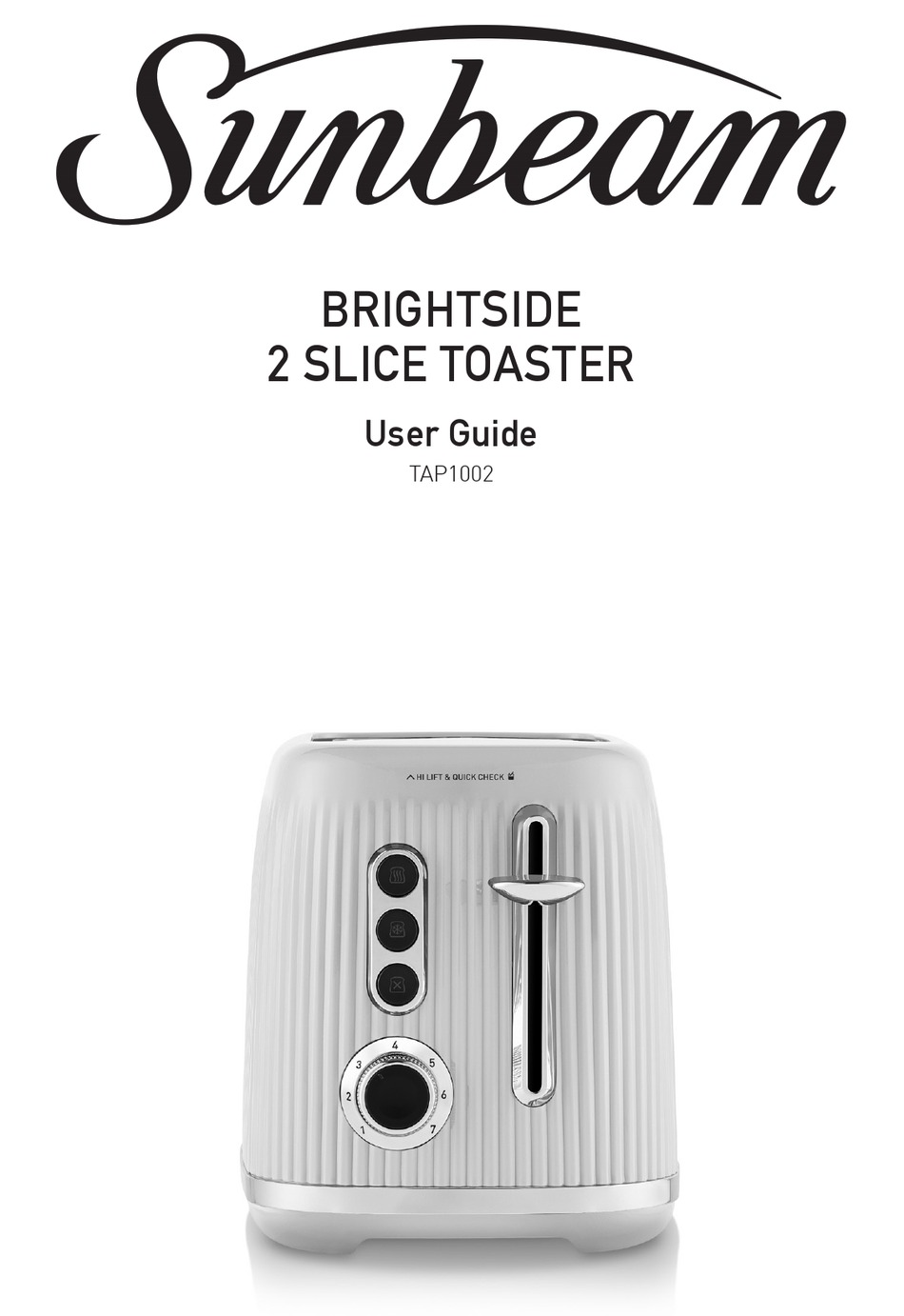 SUNBEAM TAP1002 USER MANUAL Pdf Download ManualsLib