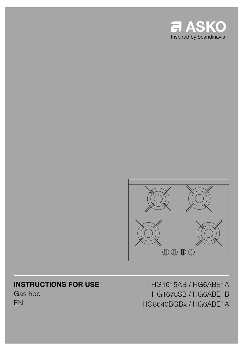 ASKO HG8640BGB SERIES INSTRUCTIONS FOR USE MANUAL Pdf Download ManualsLib