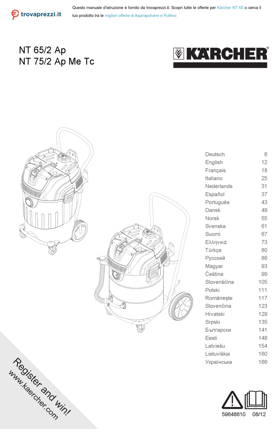 KÄRCHER NT 65/2 AP MANUAL Pdf Download ManualsLib