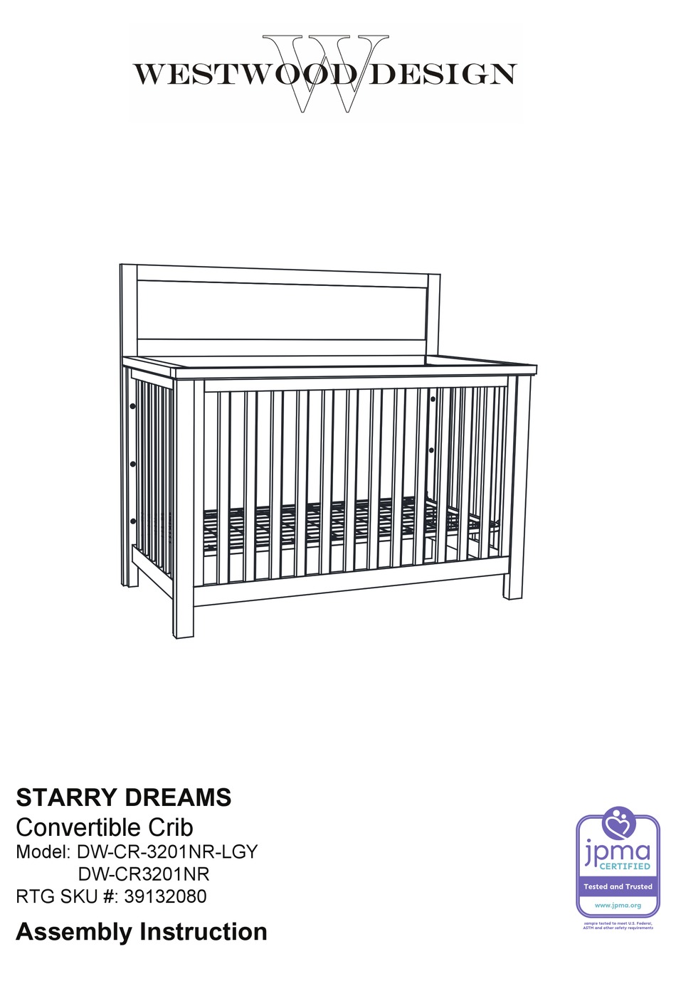 WESTWOOD DESIGN STARRY DREAMS DWCR3201NRLGY ASSEMBLY INSTRUCTION MANUAL Pdf Download ManualsLib
