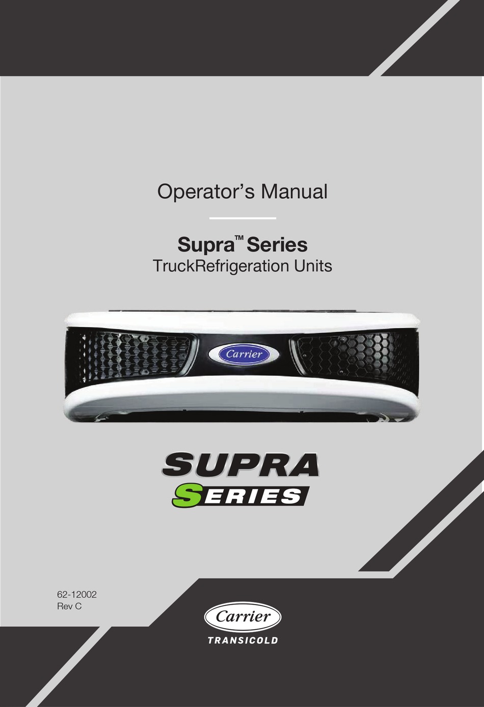 CARRIER SUPRA SERIES OPERATOR'S MANUAL Pdf Download ManualsLib