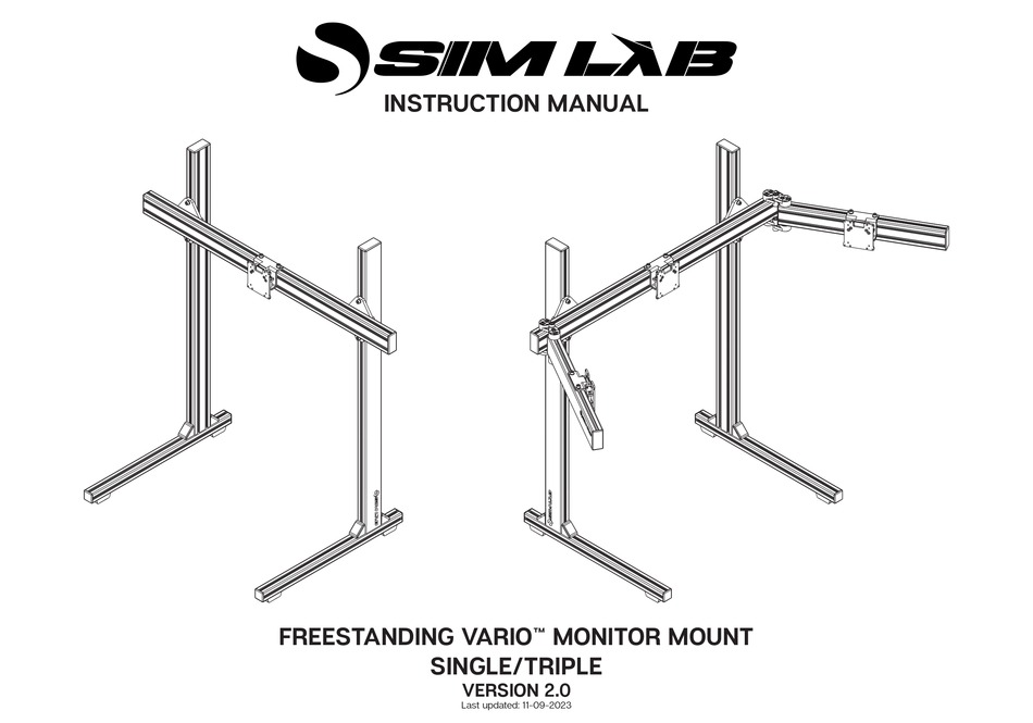SIMLAB FREESTANDING VARIO SINGLE INSTRUCTION MANUAL Pdf Download