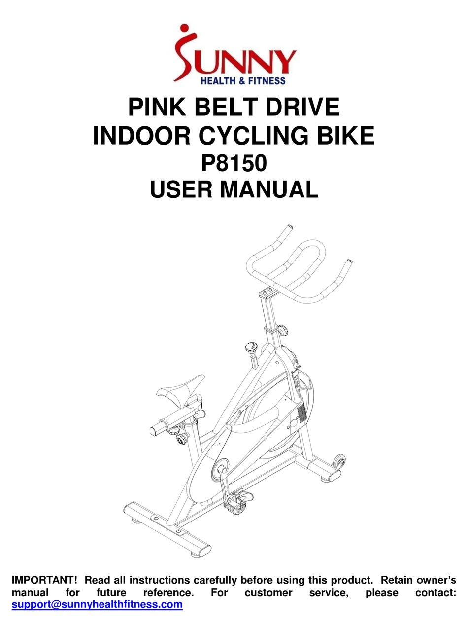 SUNNY HEALTH & FITNESS P8150 USER MANUAL Pdf Download ManualsLib