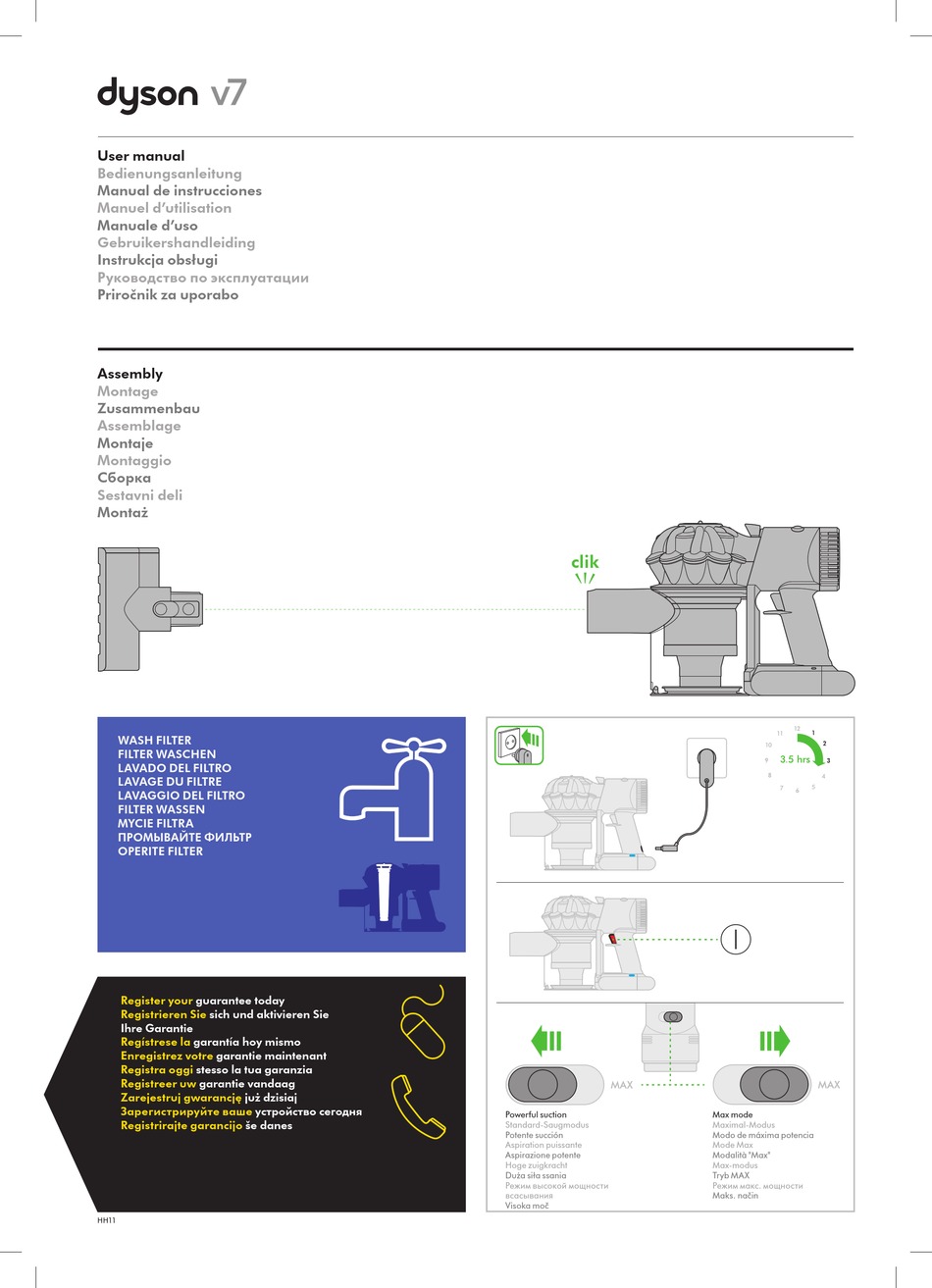 DYSON HH11 ASSEMBLY INSTRUCTIONS MANUAL Pdf Download ManualsLib