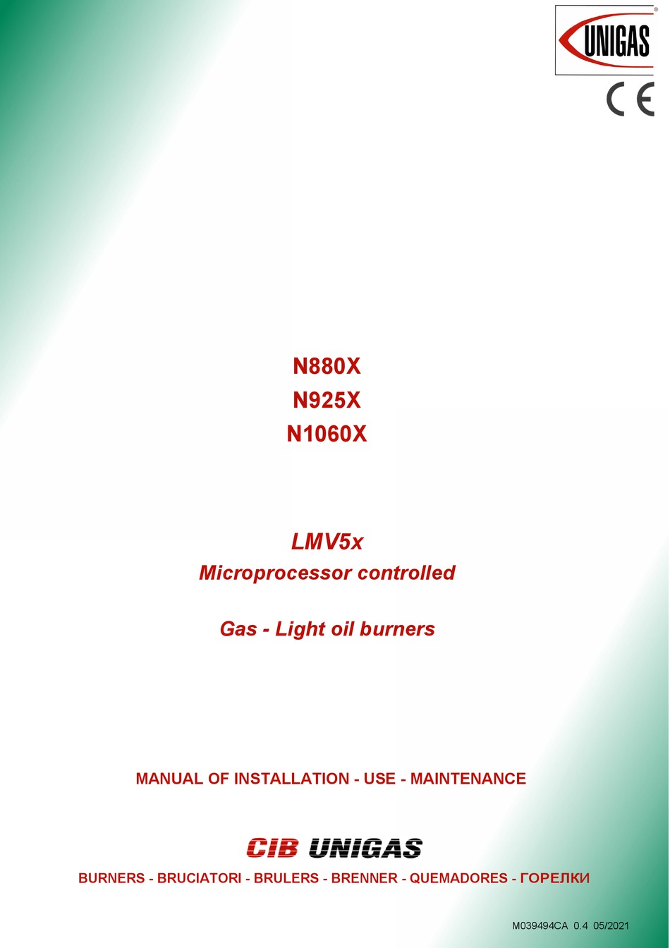 CIB UNIGAS N880X INSTALLATION MANUAL Pdf Download | ManualsLib