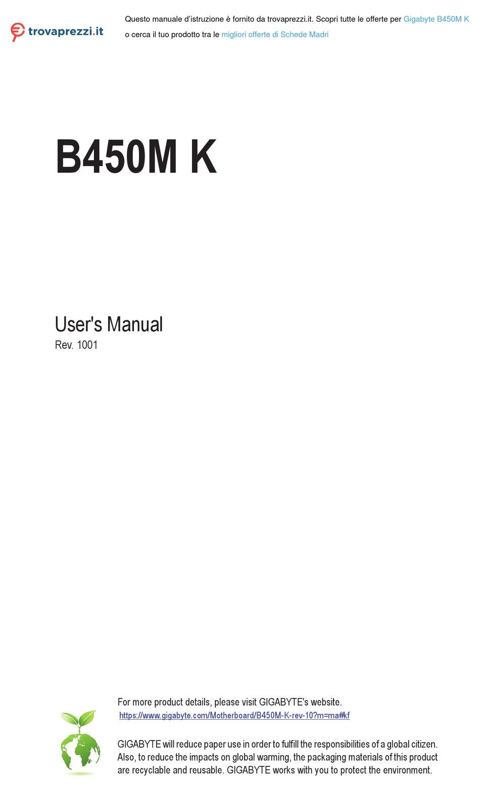 GIGABYTE B450M USER MANUAL Pdf Download | ManualsLib