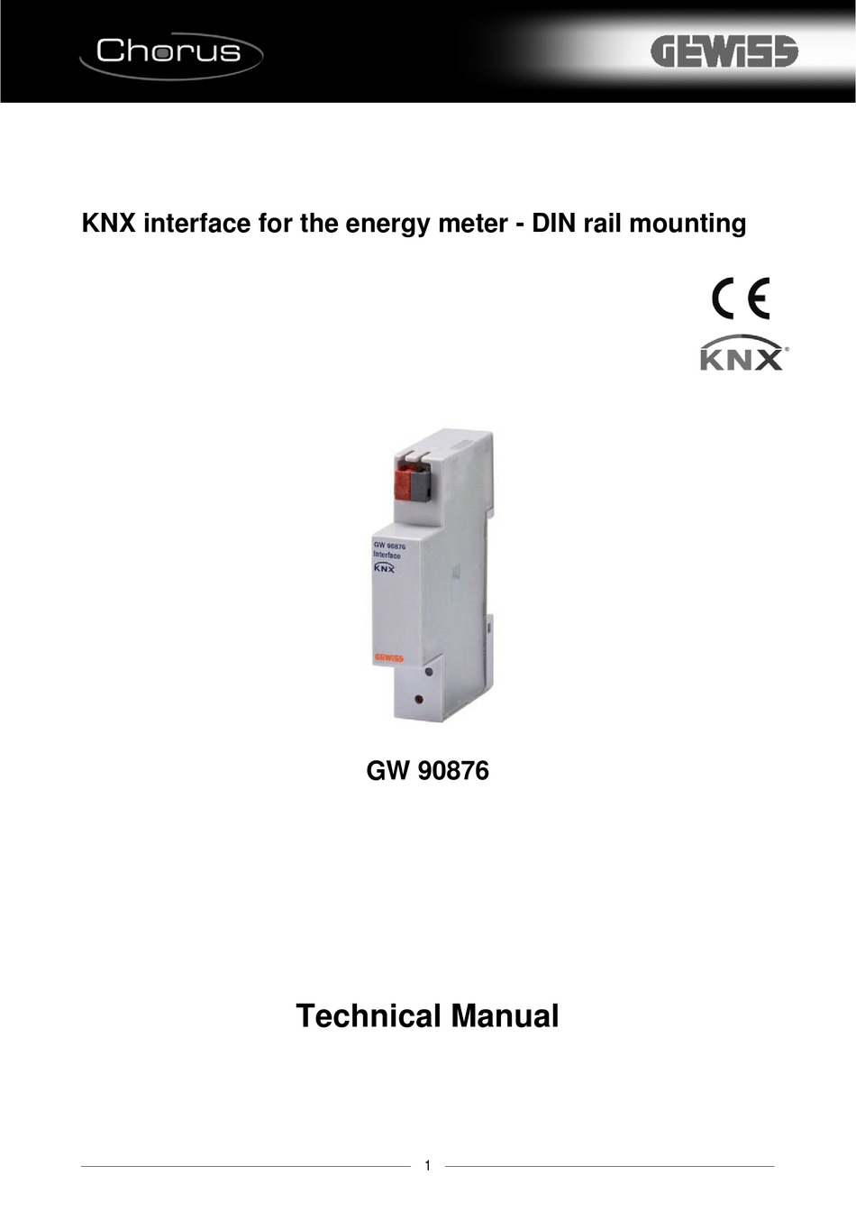 Gewiss Chorus Gw Technical Manual Pdf Download Manualslib