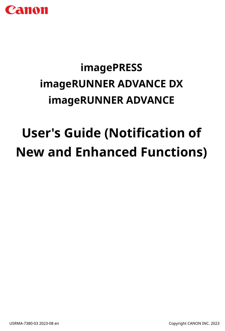 Canon Imagepress Series User Manual Pdf Download Manualslib 7175