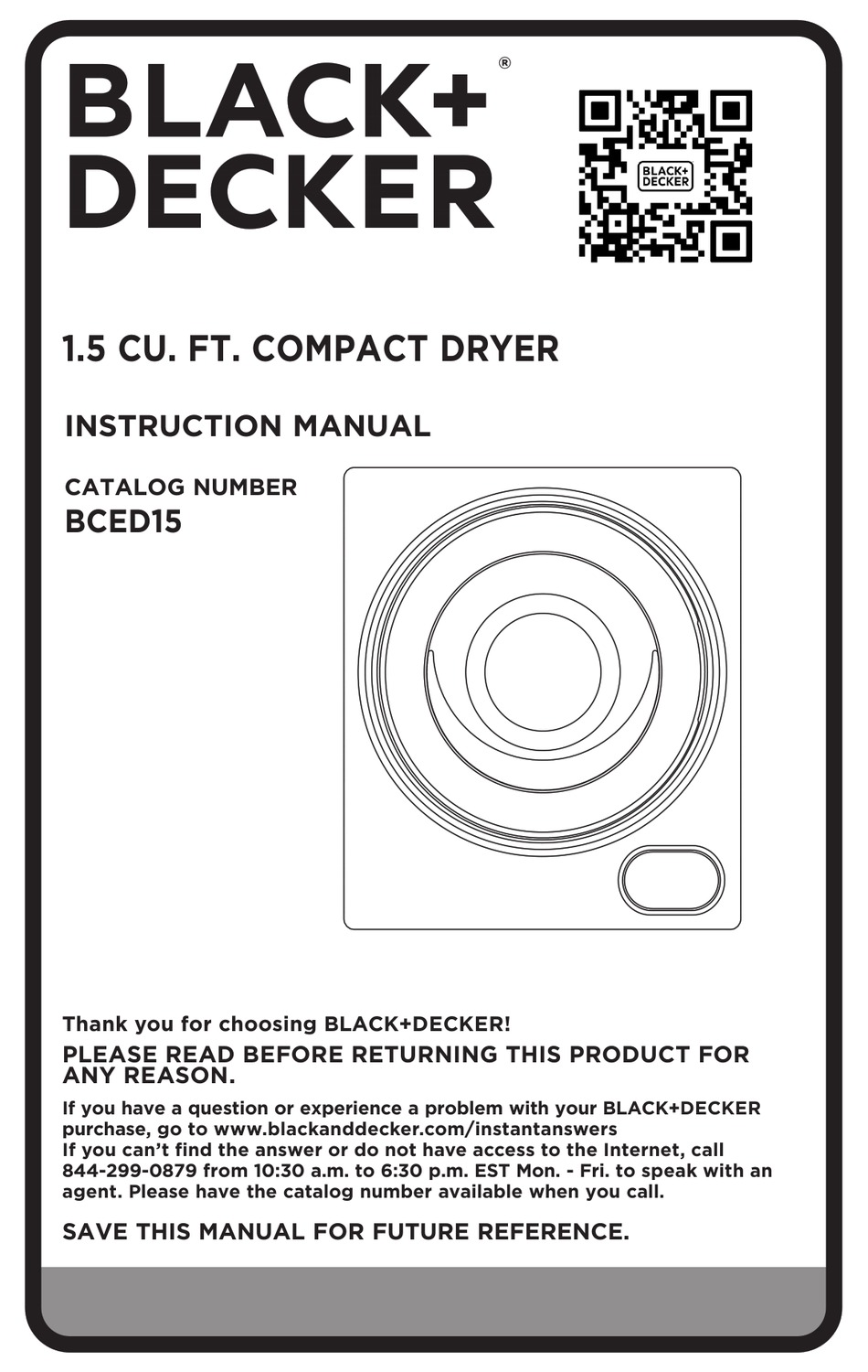 BLACK & DECKER BCED15 INSTRUCTION MANUAL Pdf Download | ManualsLib