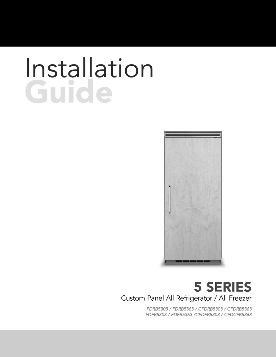 VIKING RANGE FDRB5303 INSTALLATION MANUAL Pdf Download ManualsLib