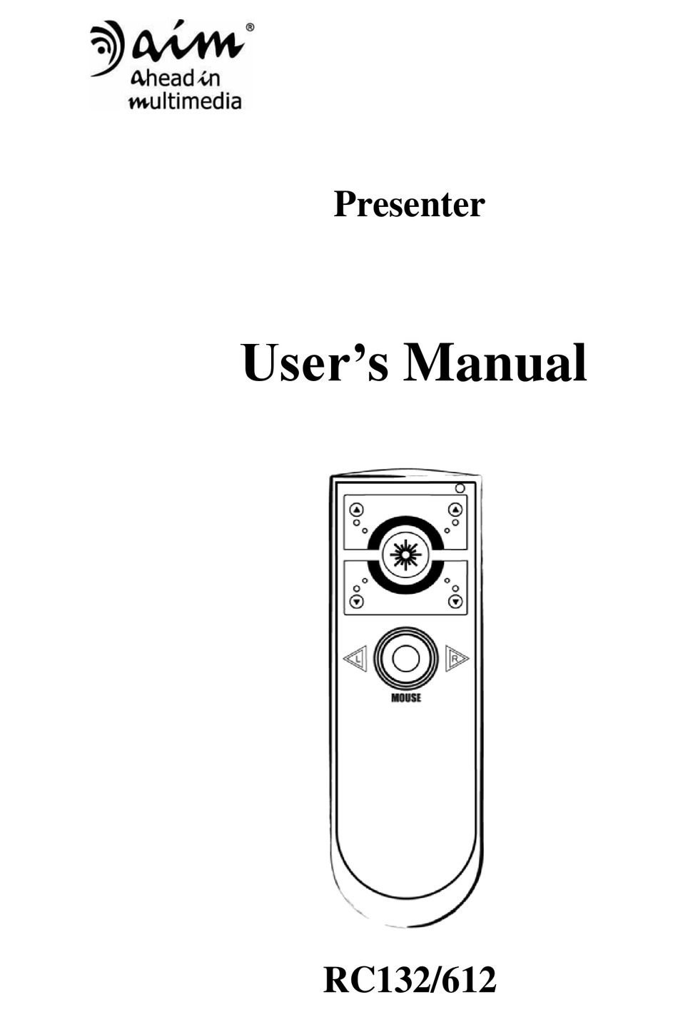 AIM RC612 USER MANUAL Pdf Download ManualsLib