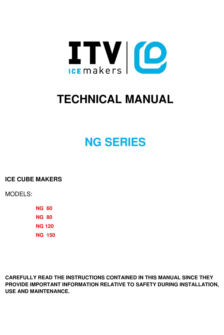 ITV ICE MAKERS NG 60 TECHNICAL MANUAL Pdf Download ManualsLib