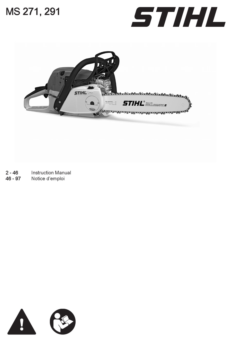 STIHL MS 271 INSTRUCTION MANUAL Pdf Download ManualsLib