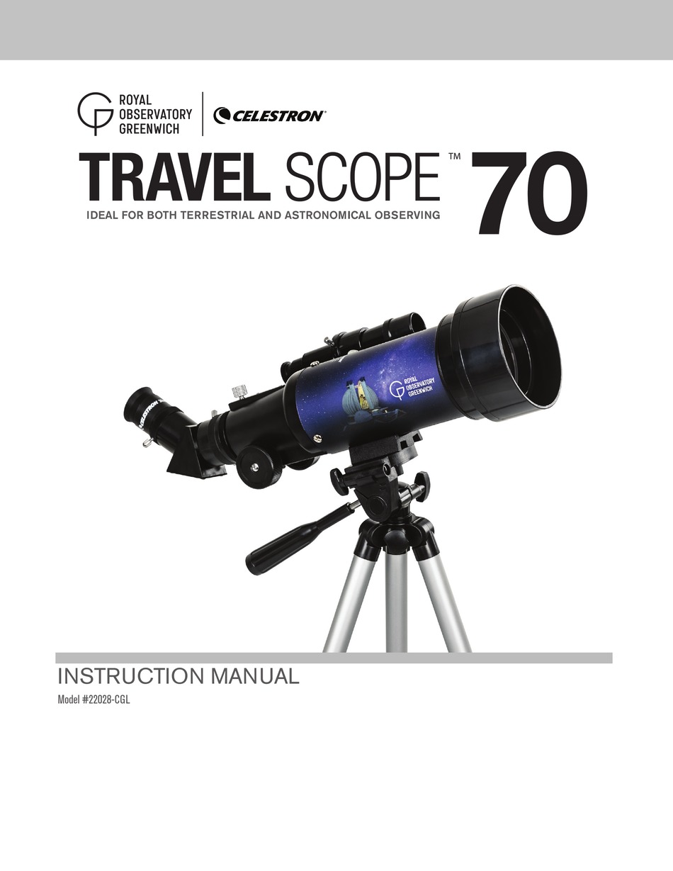 CELESTRON ROYAL OBSERVATORY GREENWICH TRAVEL SCOPE 70 INSTRUCTION