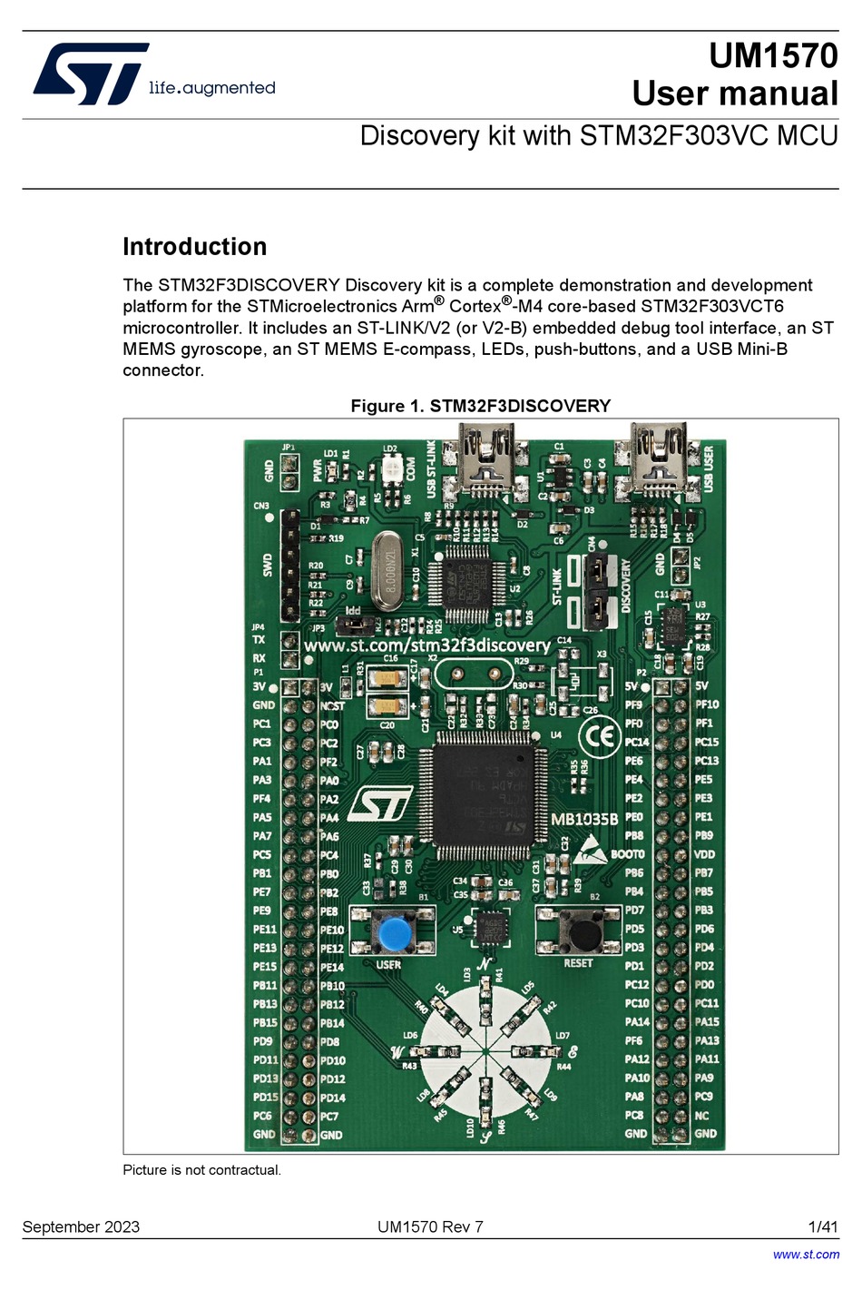 ST STM32F3DISCOVERY USER MANUAL Pdf Download | ManualsLib