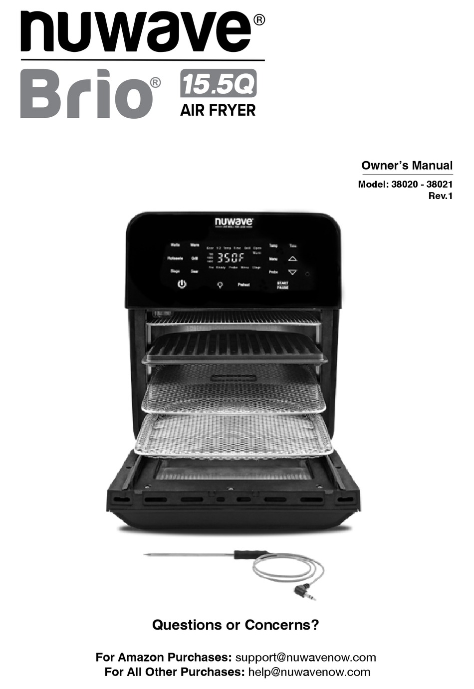 NUWAVE BRIO 38020 OWNER