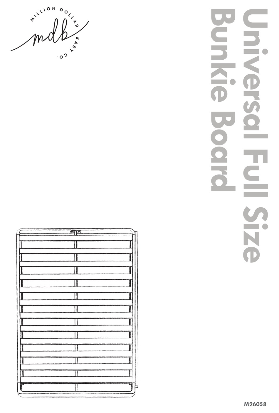 MDB UNIVERSAL FULL SIZE BUNKIE BOARD MANUAL Pdf Download ManualsLib