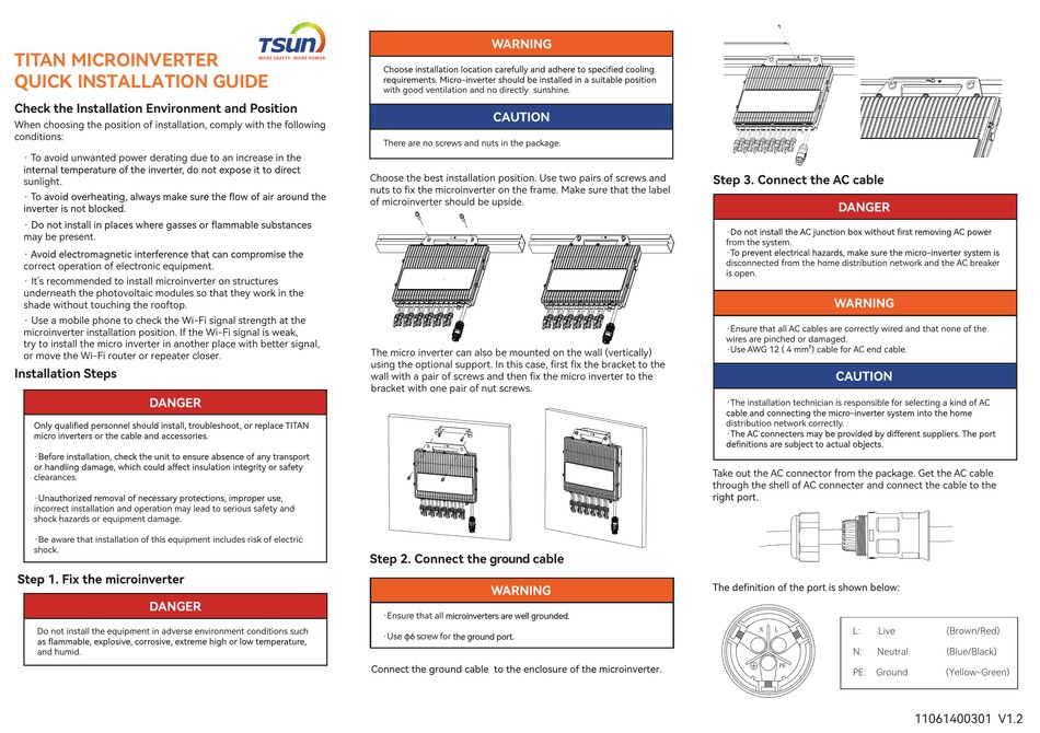 Tsun Tsol Mp Quick Installation Manual Pdf Download Manualslib