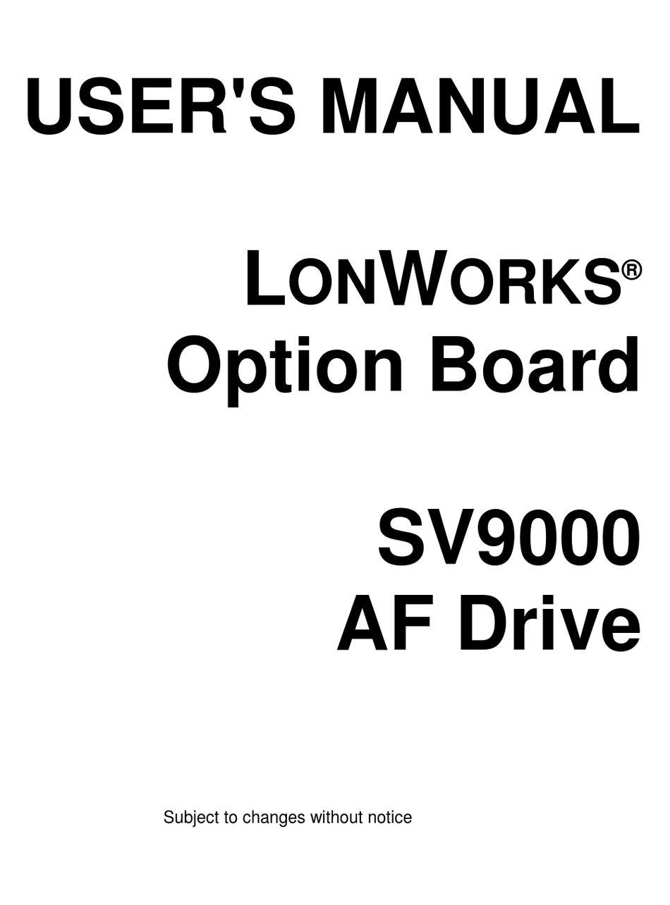 CUTLERHAMMER SV9000 USER MANUAL Pdf Download ManualsLib