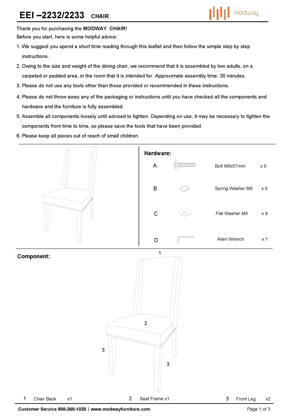 MODWAY EEI2232 MANUAL Pdf Download ManualsLib