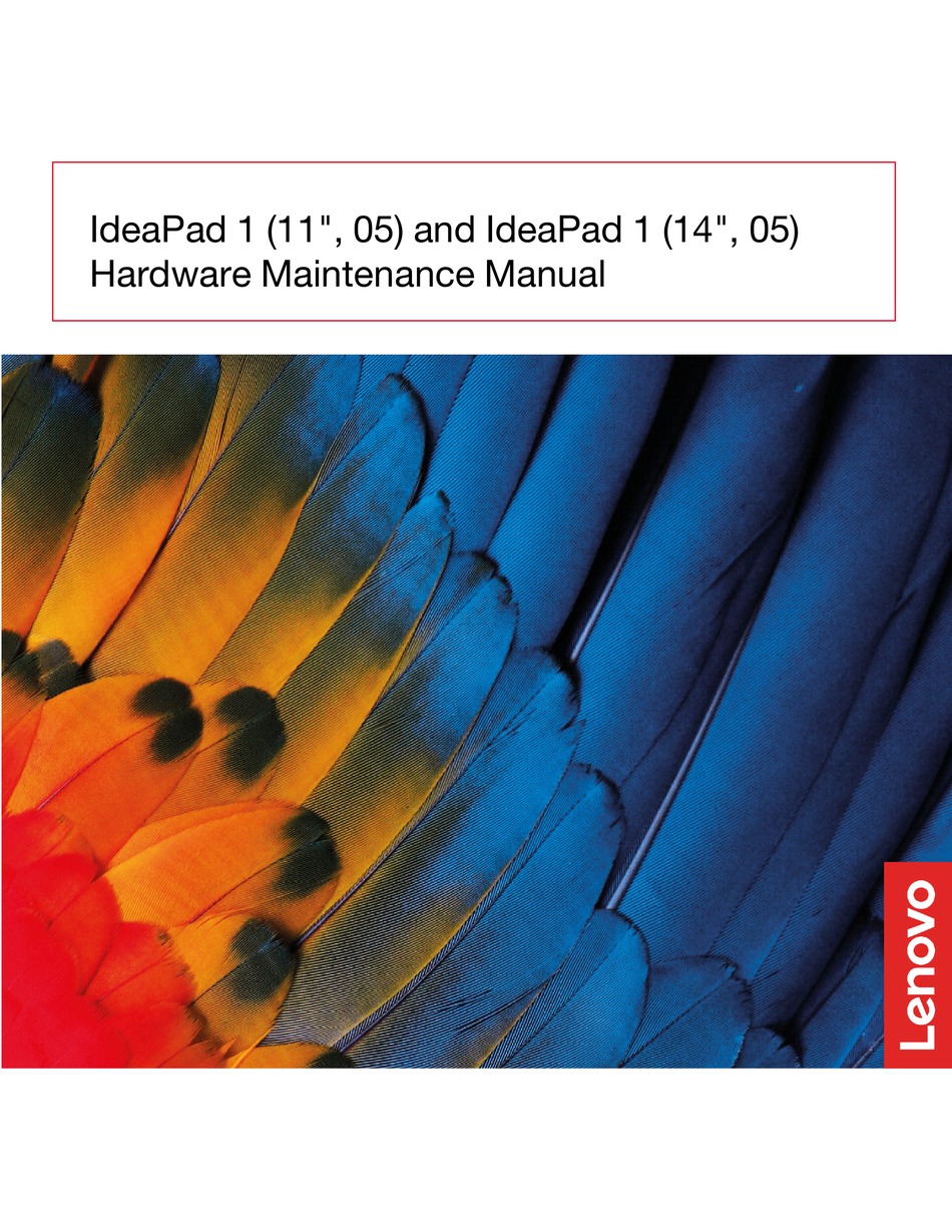 LENOVO 14ADA05 HARDWARE MAINTENANCE MANUAL Pdf Download | ManualsLib