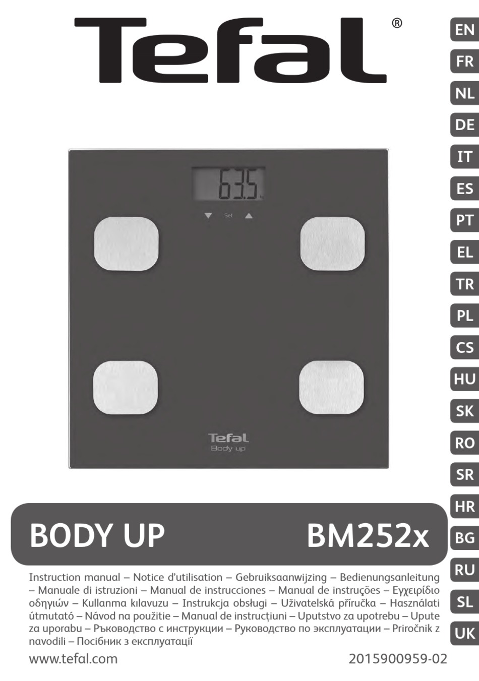TEFAL BODY UP BM2521V0 INSTRUCTION MANUAL Pdf Download | ManualsLib