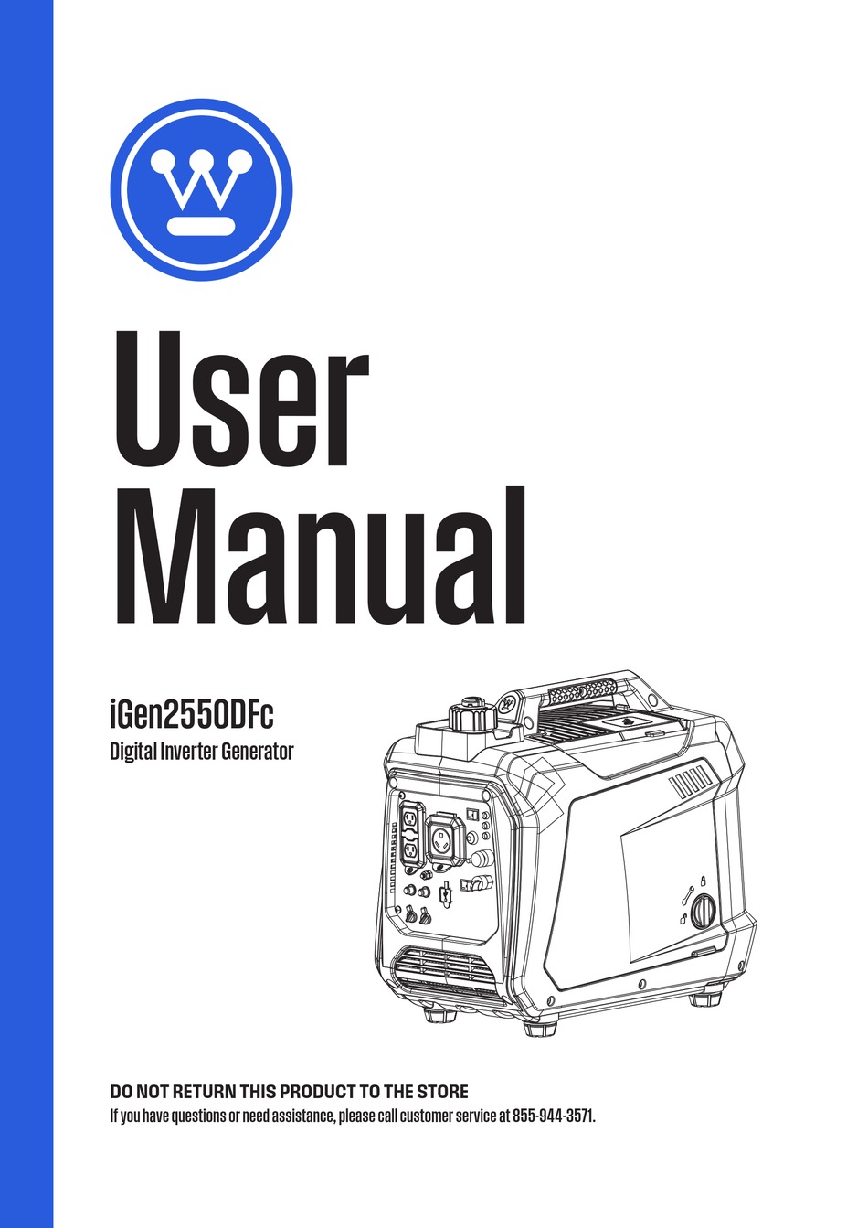 WESTINGHOUSE IGEN2550DFC USER MANUAL Pdf Download | ManualsLib