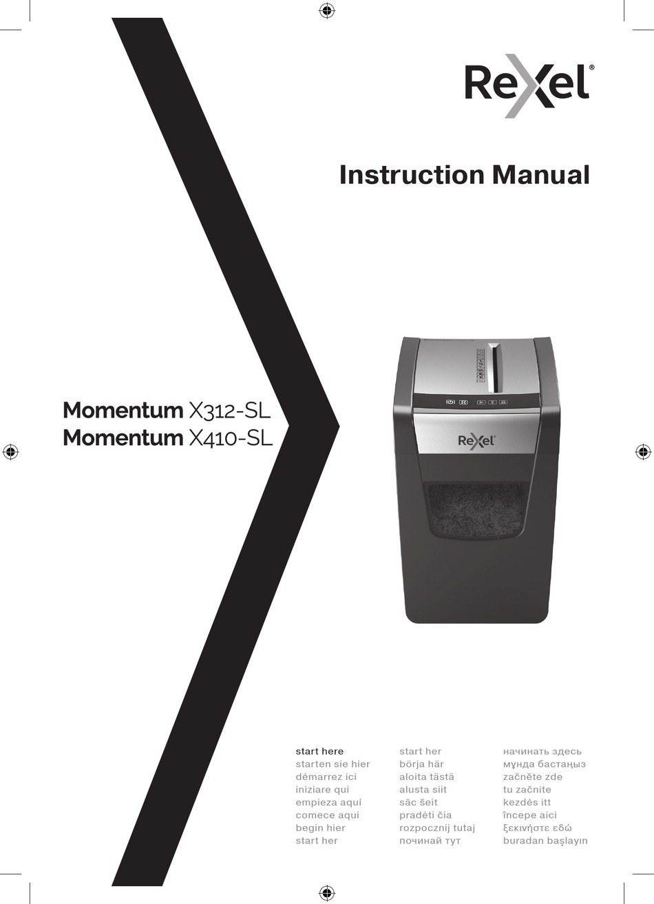 REXEL MOMENTUM X410SL INSTRUCTION MANUAL Pdf Download ManualsLib