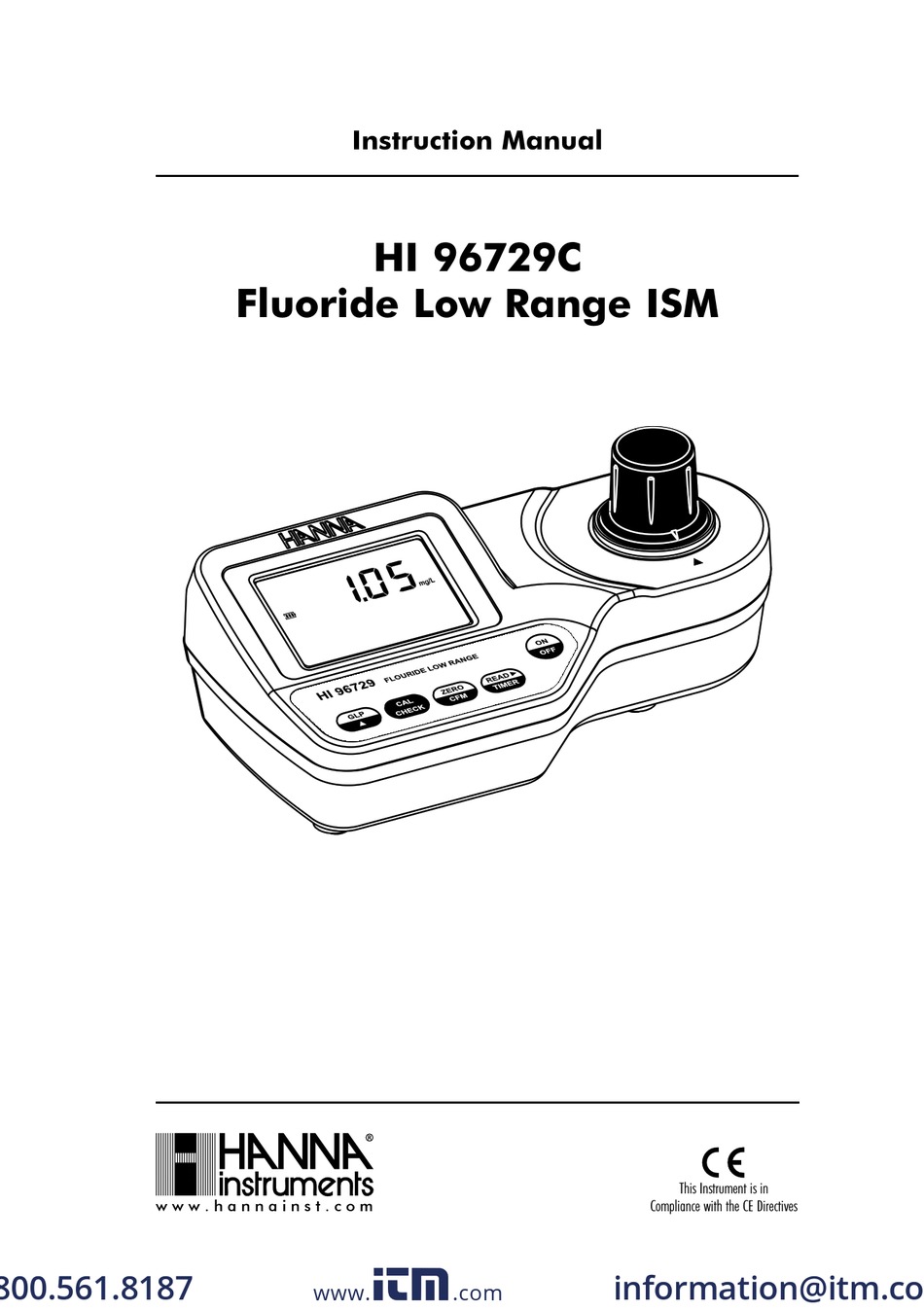 HANNA INSTRUMENTS HI 96729C INSTRUCTION MANUAL Pdf Download ManualsLib