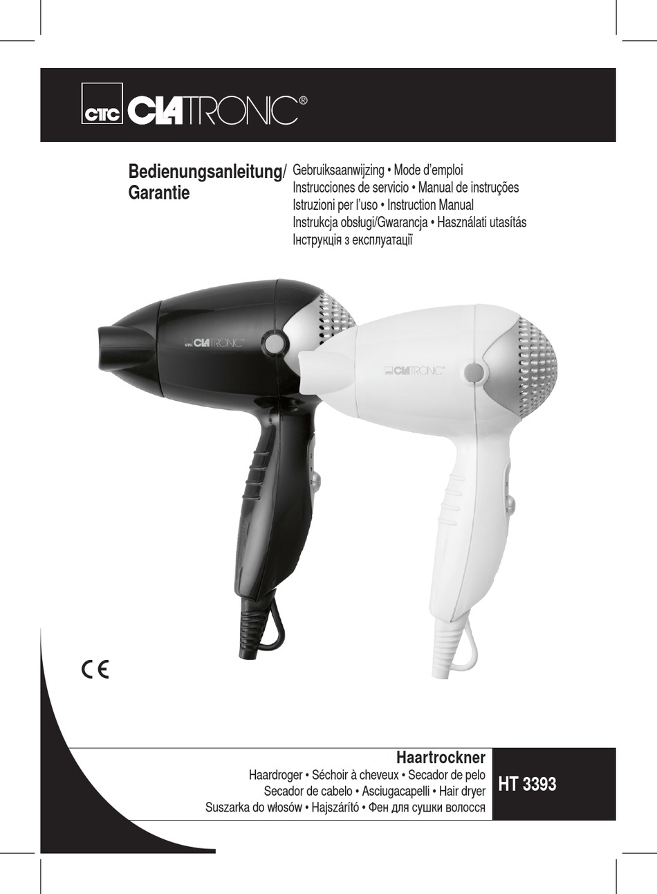 CLATRONIC HT 3393 INSTRUCTION MANUAL Pdf Download ManualsLib clatronic-ht-3393-instruction-manual-pdf-download-manualslib